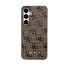 Guess 4G Metal Gold Logo Samsung Galaxy S24 hátlap tok, barna GUHCS24SG4GFBR