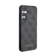   Guess 4G Metal Gold Logo Samsung Galaxy S24 hátlap tok, fekete GUHCS24SG4GFGR