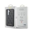 Guess 4G Metal Gold Logo Samsung Galaxy S24 hátlap tok, fekete GUHCS24SG4GFGR