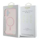 Guess IML Glitter Circle iPhone 16 MagSafe hátlap tok, rózsaszín GUHMP16SHFGEREP