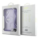 Guess Crossbody Cord Script iPhone 16 MagSafe hátlap tok karpánttal, lila GUHMP16SHCTSGNSU