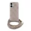 Guess Crossbody Cord 4G Print iPhone 16 hátlap tok, rózsaszín GUHCP16SHC4SEP