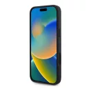 Guess Saffiano Classic Logo iPhone 16 MagSafe hátlap tok, fekete GUHMP16SPSAHMCK