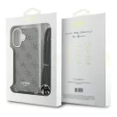 Guess Crossbody Cord 4G Print iPhone 16 hátlap tok, barna GUHCP16SHC4SEW