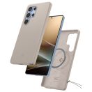 Spigen Silicone Fit MagFit Samsung Galaxy S25 Ultra tok, Natural Titanium, bézs