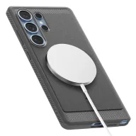   Spigen Rugged Armor MagFit Samsung Galaxy S25 Ultra tok, Marble, szürke