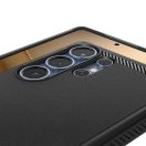 Spigen Rugged Armor MagFit Samsung Galaxy S25 Ultra tok, Matte Black, fekete