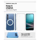 Spigen Ultra Hybrid MagFit Samsung Galaxy S25 tok, Clear White, átlátszó-fehér