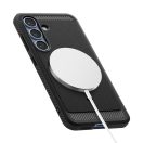 Spigen Rugged Armor MagFit Samsung Galaxy S25 tok, Matte Black, fekete