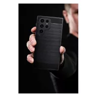 Carbon Samsung Galaxy S25 Ultra szilikon tok, fekete