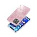 Samsung Galaxy S25 csillámos hátlap tok, rózsaszín