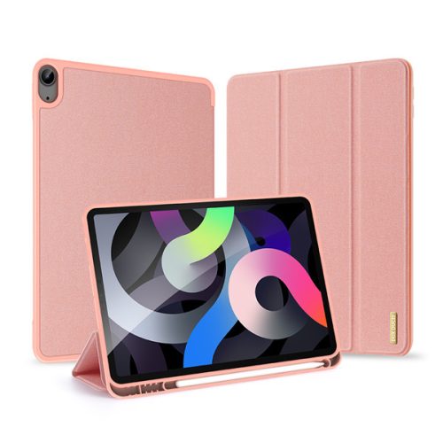 Apple iPad Air (2020) / iPad Air (2022), mappa tok, Smart Case, Apple Pencil tartóval, Dux Ducis Domo, rózsaszín