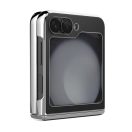 Nillkin CamShield Flip Samsung Galaxy Z Flip 6 / Flip 7 FE vegán bőr tok, fekete