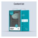 Nillkin CamShield Flip Samsung Galaxy Z Flip 6 / Flip 7 FE vegán bőr tok, fekete