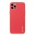 Apple iPhone 12 Pro Max, Műanyag hátlap védőtok + szilikon fémhatású keret, közepesen ütésálló, bőrhatású hátlap, Dux Ducis Yolo, piros