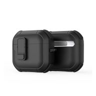 Dux Ducis PECP AirPods 4 műanyag/szilikon tok, fekete