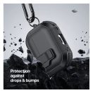 Dux Ducis PECP AirPods 4 műanyag/szilikon tok, fekete