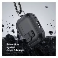  Dux Ducis PECP Airpods 5 / Airpods 4 műanyag/szilikon tok, fekete