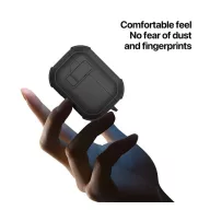   Dux Ducis PECP Airpods 5 / Airpods 4 műanyag/szilikon tok, fekete