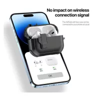   Dux Ducis PECP Airpods 5 / Airpods 4 műanyag/szilikon tok, fekete
