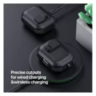   Dux Ducis PECP Airpods 5 / Airpods 4 műanyag/szilikon tok, fekete