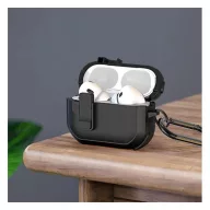   Dux Ducis PECP Airpods 5 / Airpods 4 műanyag/szilikon tok, fekete