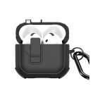 Dux Ducis PECP AirPods 4 műanyag/szilikon tok, fekete