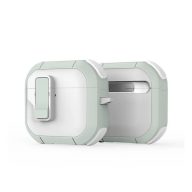 Dux Ducis PECP AirPods 4 műanyag/szilikon tok, fehér-zöld