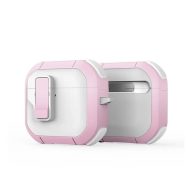   Dux Ducis PECP AirPods 4 műanyag/szilikon tok, fehér-rózsaszín