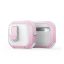 Dux Ducis PECP AirPods 4 műanyag/szilikon tok, fehér-rózsaszín