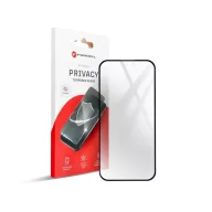   Forcell Privacy Iphone 12 Pro Max betekintésgátló kijelzővédő üvegfólia, fekete
