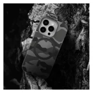   Forcell F-Protect Levels iPhone 16 Plus ütésálló MagSafe tok, Camo, fekete-szürke