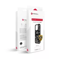   Forcell F-Protect Levels iPhone 16 Plus ütésálló MagSafe tok, Camo, fekete-szürke