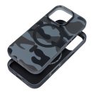Forcell F-Protect Levels iPhone 16 Plus ütésálló MagSafe tok, Camo, fekete-szürke
