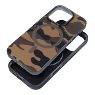   Forcell F-Protect Levels iPhone 16 Plus ütésálló MagSafe tok, Camo, barna-szürke
