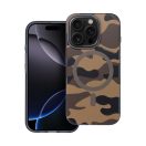 Forcell F-Protect Levels iPhone 16 Plus ütésálló MagSafe tok, Camo, barna-szürke