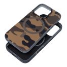Forcell F-Protect Levels iPhone 16 ütésálló MagSafe tok, Camo, barna-szürke