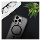 Forcell F-Protect Levels iPhone 16 Plus ütésálló MagSafe tok, Matt, átlátszó-fekete