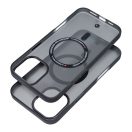 Forcell F-Protect Levels iPhone 16 Plus ütésálló MagSafe tok, Matt, átlátszó-fekete