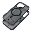 Forcell F-Protect Levels iPhone 16 Plus ütésálló MagSafe tok, Matt, átlátszó-fekete