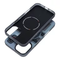   Forcell F-Protect Levels iPhone 16 Plus ütésálló MagSafe tok, Cyber, kék-szürke