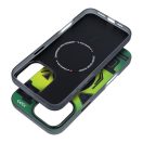 Forcell F-Protect Levels iPhone 16 Pro Max ütésálló MagSafe tok, Cyber, zöld-szürke