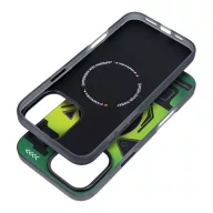   Forcell F-Protect Levels iPhone 16 Pro Max ütésálló MagSafe tok, Cyber, zöld-szürke