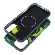   Forcell F-Protect Levels iPhone 16 Plus ütésálló MagSafe tok, Cyber, zöld-szürke