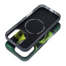 Forcell F-Protect Levels iPhone 16 Pro ütésálló MagSafe tok, Cyber, zöld-szürke