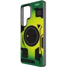 Forcell F-Protect Levels Samsung Galaxy S25 Ultra ütésálló MagSafe tok, Cyber, zöld-szürke