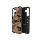 Forcell F-Protect Levels Samsung Galaxy S25 Plus ütésálló MagSafe tok, Camo, barna-szürke