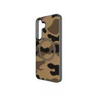   Forcell F-Protect Levels Samsung Galaxy S25 Plus ütésálló MagSafe tok, Camo, barna-szürke