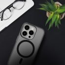 Forcell F-Protect Samsung Galaxy S25 Plus ütésálló MagSafe tok, átlátszó-fekete