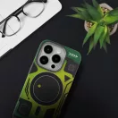 Forcell F-Protect Levels Samsung Galaxy S25 Plus ütésálló MagSafe tok, Cyber, zöld-szürke